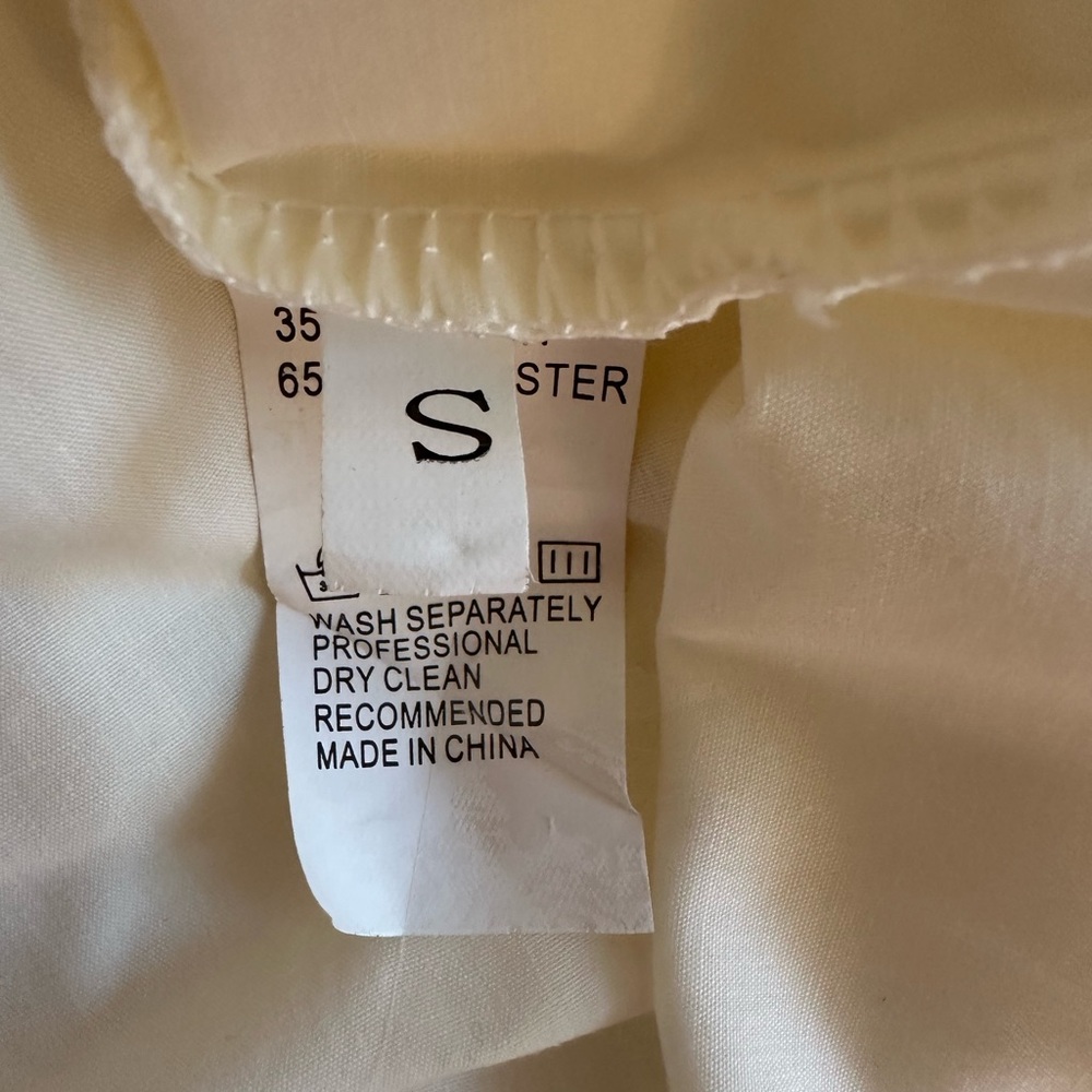 Revolve Corset Dress Tiered Ruffle Ivory Sleeveless Women’s S Milkmaid Romantic - Picture 12 of 12